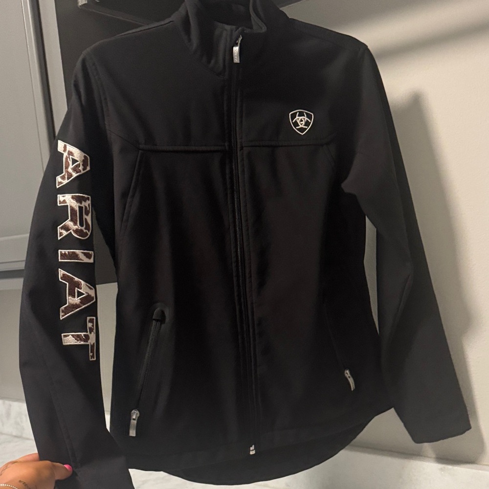 Ariat Black Jacket with Camo Lettering